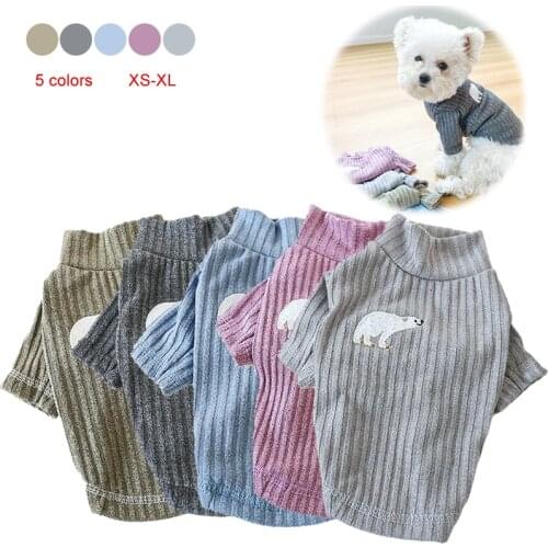 Dog Pajamas T-shirt Autumn Winter Pet Dog Clothes Shirt Cat Puppy Outfit Pyjama Pomeranian Yorkshire Poodle Bichon Clothing Coat