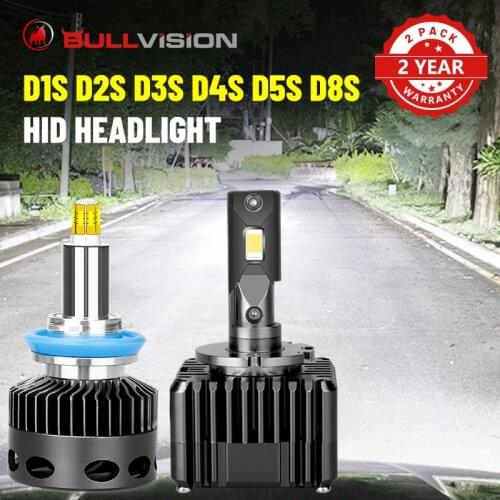 Bullvision D3S LED Headlights 30000LM 360 Degree CSP Chips HID D1S D2S D4S D5S D8S D2H H7 H1 H11 H8 9005 9006 HB3 HB4 120W 6000K