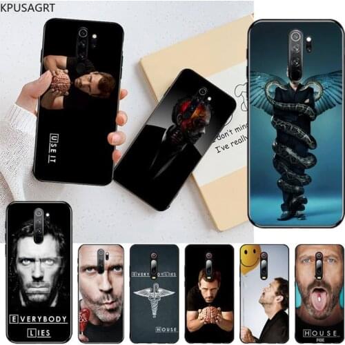Dr House Gregory Hugh Laurie brain Pills Black Cell Phone Case for Redmi Note 9 8 8T 8A 7 6 6A Go Pro Max Redmi 9 K20 K30