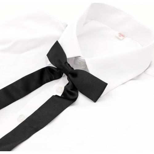 2018 VEEKTIE 1 Piece Fashion Brand Women Bowtie Girls Butterfly School Streamer Wedding Uniform Shirt Accessories Knot Ribbon