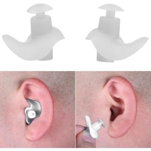 1 Pair Earplug Anti-Noise Earplugs Dust-Proof Waterproof Earplug For Swimming Sleeping Studying