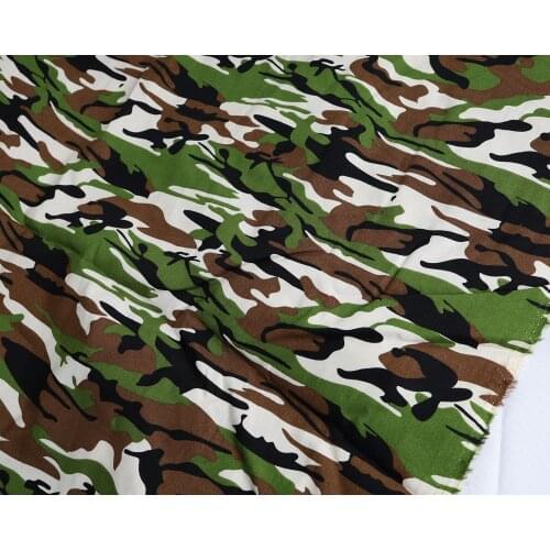 100% Cotton Army Camouflage Camo Print Poplin Fabric 145x50cm (sold By The Half Meter)