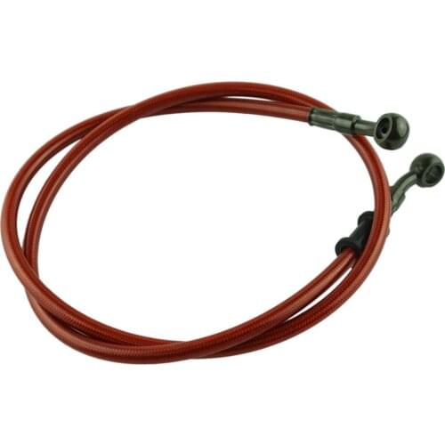 1100mm-1500mm Universal Motorcycle Dirt Bike Hydraulic Reinforce Brake Oil Hose Fuel Pipe Tube Line Fit ATV Dirt Pit Racing Bike