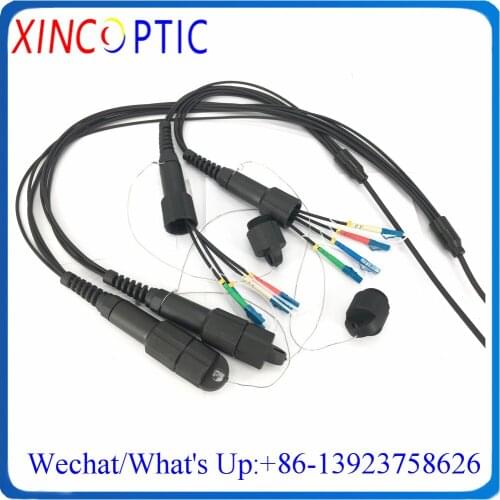 30M 8C,SM,9/125,G657A,4.8mm,8Core PDLCUPC-LC/SC/FC/STUPC LSZH/TPU 8F Armored Fiber Optic Patch Cord CPRI PDLCUPC Cable Connector