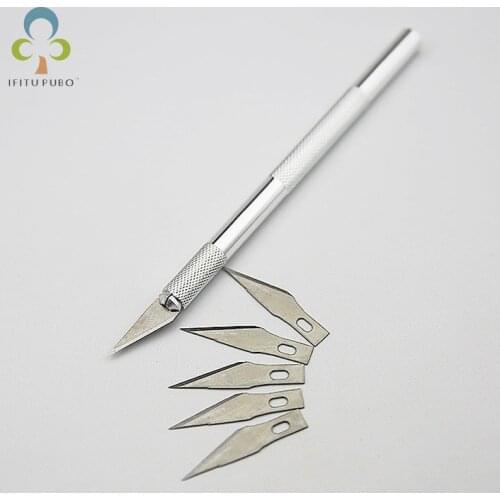 6pcs/set Carving Knife Model Making Tool Carving Knife Aluminum Pole Knife Paper cutting knife Pottery ceramic tools LYQ