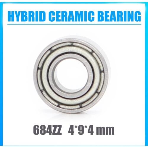 684 Hybrid Ceramic Bearing 4*9*4 mm ABEC-1 1PC Industry Motor Spindle 684HC Hybrids Si3N4 Ball Bearings 3NC 684ZZ
