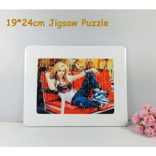 Free Shipping 10PCS/lot 19*23CM Sublimation Blank Puzzle DIY Craft Jigsaw Puzzle