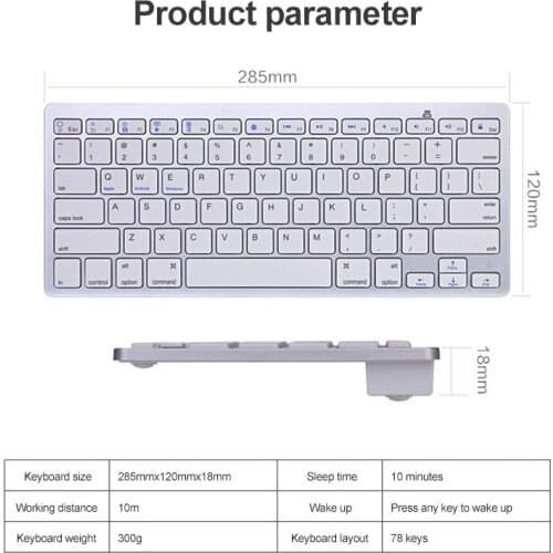 Wireless bluetooth keyboard three-system tablet phone ipad for ipad phonetablet mini rechargeable keycap keyboard for android