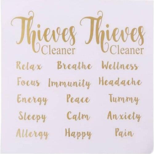 Essential Oil Bottle Label Body Sticker Decorative Decal Perfume Bottle Label