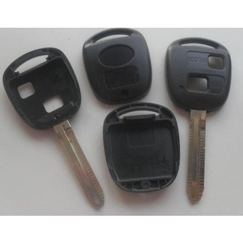 2 BUTTON REMOTE KEY FOB CASE for TOYOTA CAMRY RAV4 Corolla PRADO YARIS 5PCS/LOT