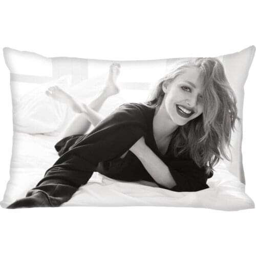 Custom Amanda Seyfried Pillow Cover Rectangle Zippered Classic Fashion 50X75cm Two sided Prints Pillow Case