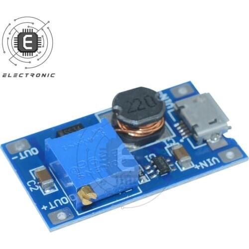 DC-DC MT3608 2A Voltage Stabilized Power Supply Module Adjustable Boost Step-up Board With Micro USB