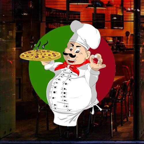 Express Pizza Sticker Restaurant Decal Poster Vinyl Art Wall Decals Decor Mural Decoration Pizza1004
