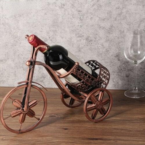 European Creative Tricycle Wine Rack Wine Rack Wrought Iron Wine Rack