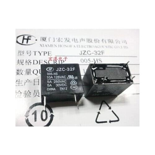 HOT NEW JZC-32F-005-HS JZC-32F-005-HS-5VDC JZC-32F 005-HS 005-HS-5VDC HF32F 005-HS relay DIP4