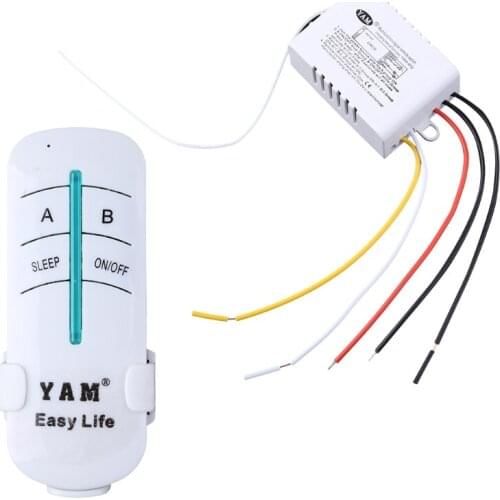 Hi-Q 220V Wireless 2 Ways ON/OFF Lamp Remote Control Switch Receiver Transmitter E56B