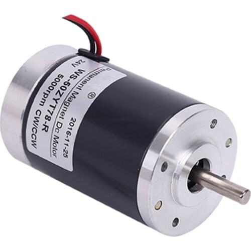 1pc DC Motor Small Electromotor 12V 24V DC Speed Regulating Machine High Speed Motor 2000r/min-6000r/min 6mm Diameter Shaft