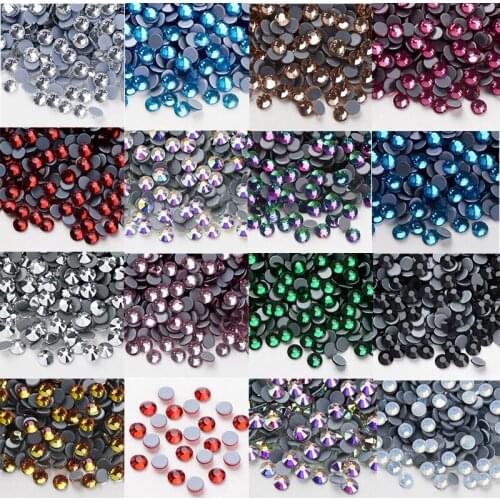 Multi-Color AAAA Quality DMC HotFix Rhinestones Iron on Flatback Hot Fix Rhinestones for Sewing & Fabric Garment Rhinestones New
