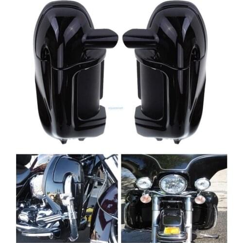 New Painted Black Lower Vented Leg Fairing Glove Box For Harley Road King Tour Electra Glide FLHR FLHT