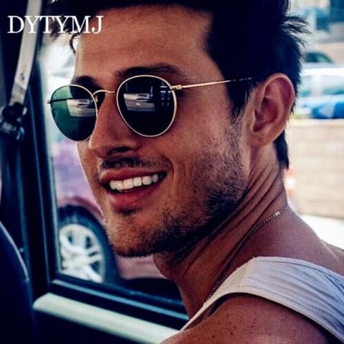 DYTYMJ 2021 Oval Sunglasses Women Brand Designer Eyeglasses Women/Men Alloy Mirror Glasses Vintage Oval Gafas De Sol Mujer UV400