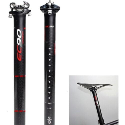 EC90 Full Carbon MTB Bicycle Seatpost Seat Tube Road Cycling Seatposts 3K Matte Seat Tube 27.2/30.8/31.6*350mm/400mm Bike Parts