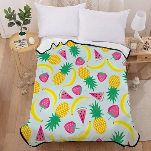 Fruit Blanket 3D bedspread for Kid Adult Bedding Sofa Throws Soft