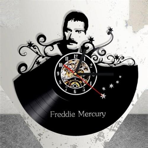Queen Rock Band LED Wall Clock Musical Rock Vintage Vinyl Record Clocks With 7 Color Change Home Decoration Gifts for Musician
