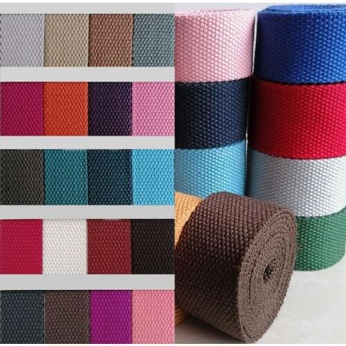 New 5Meters 32mm Canvas Ribbon Belt Bag Cotton Webbing Canvas Webbing Knapsack Strapping Sewing Bag Belt Accessories