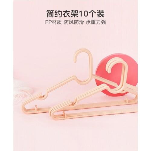 Sainwin 10pcs/lot 40cm Simple plastic household use and durable adult non-slip hanger