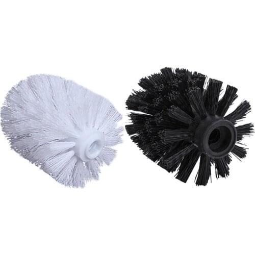 Universal Replacement Toilet Brush Head Holder White Black Clean Spare Tools Toiletborstel Home Bathroom Accessories