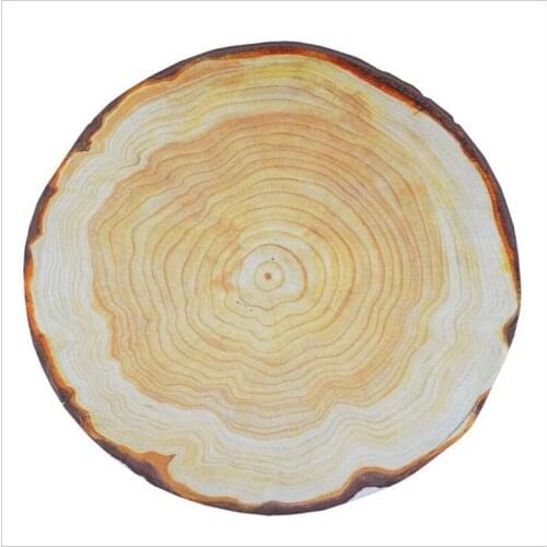 Occident Style Absorbent Bathroom Floor Mat with Natural Wood HD Printing Flannel Toilet Pad Set Non-Slip Base Floor Rug