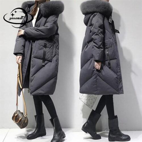 M-6xl Plus Size Womens Padded Parkas Jacket Winter Female Coats Zipper Long Style Hooded Ladies Outerwear Top Clothes Hy133