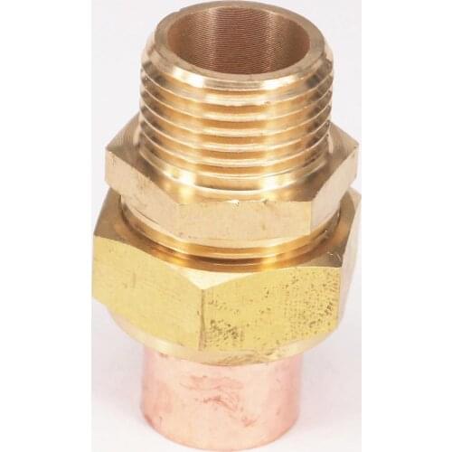 1/2" BSP x 16mm Brass Male Thread Socket Union to Copper End Feed Pipe Fitting for water gas oil