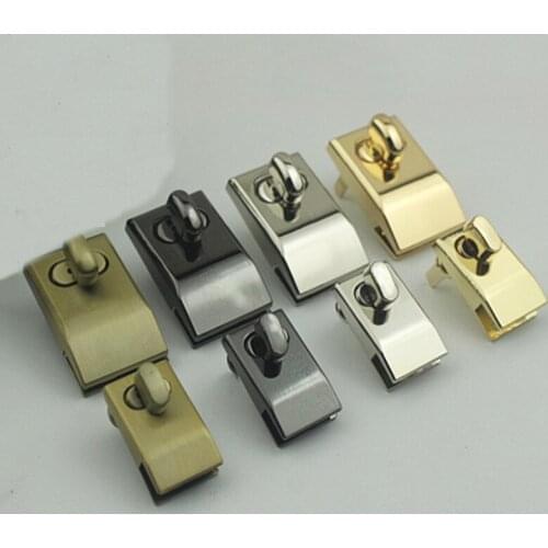 1pcs Metal Square Turn Lock Fashion Twist Lock Clasp for DIY Handbag Bag Purse Luggage Hardware Closure Bag Parts Accessories