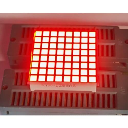 10pcs 31.7 x 31.7mm 8X8 Red LED Dot Matrix Digital Tube Common Cathode/ Anode LED Display Module