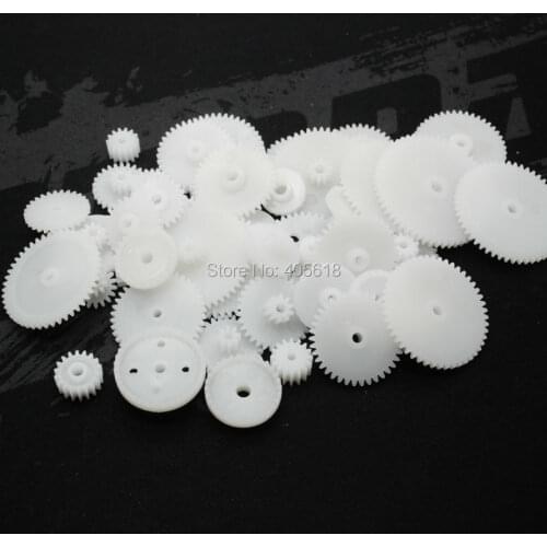 2sets 49 kinds of gear bag plastic gear robot technology small production DIY model accessories toys gear