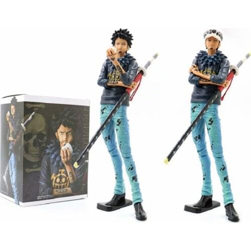 28cm Trafalgar Law Action Figures Anime One Piece Trafalgar D Water Law ZERO PVC Collection Model Toys