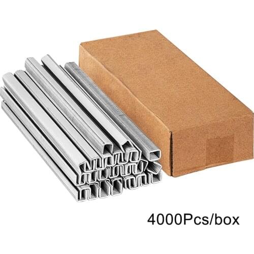 4000Pcs/box U-shape 506 503 Buckle Staples for Manual Sausage Clipper Plastic Bags Strapping Machine Supermarket Tightening Bags