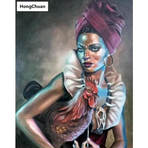 African beauty 5D DIY full diamond round/square stone embroidery mosaic cross stitch diamond painting mural decoration new year