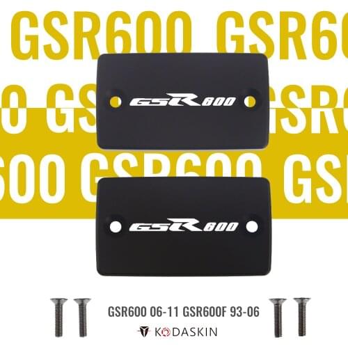 KODASKIN CNC Aluminum Brake Fluid Reservoir Tank Cap Front Brake Cap for SUZUKI GSR600 06-11 GSR600F 93-06