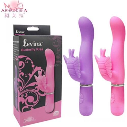APHRODISIA 30speed *-quiet waterproof AV thrusting phallic female butterfly vibrator for women massager sex products adult toys