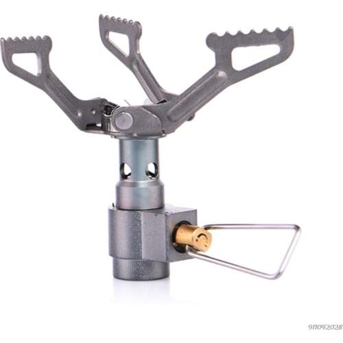 Free Shipping Outdoor Picnic Gas Burner Portable Pocket Folding Camping Mini Stove Hiking Cooking Tools ju7 21 Wholesales