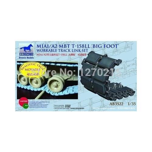 Bronco AB3522 1/35 M1A1/A2 T-158LL'Big Foot' Workable Track Link Set