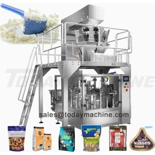 CBD Automatic Pre-Made Pouch Thick Liquid and Paste Packaging Machine