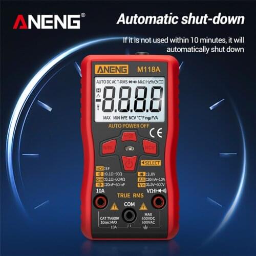 M118A Digital Multimeter True RMS AC/DC Voltage Current Meter NCV Tester Measuring Resistance Tool