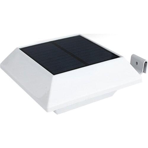 Jonggo 4LED Solar Power Motion Sensor Garden Security Gutter Spot LED Flood Light Festival Decoration #30ph