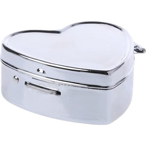 1PC Pillbox Medicine Container Key Chain Tablet Storage Case Key Ring Pill