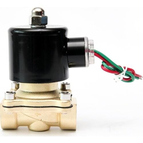DN15 Brass Electric Solenoid Valve DC12V DC24V AC220V 110V Normally Closed Solenoid Valve For Water Oil Air