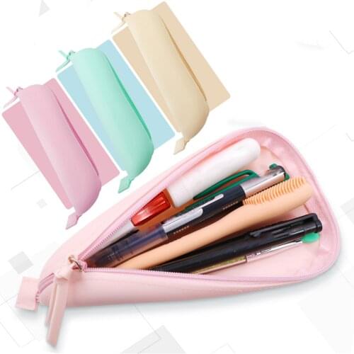 Cartoon Pencil Bag Brush Wrap Holder Pencil Case Cosmetic Makeup Coin Pouch For Kid Girl Gift Cheap Wholesale & Dropshipping