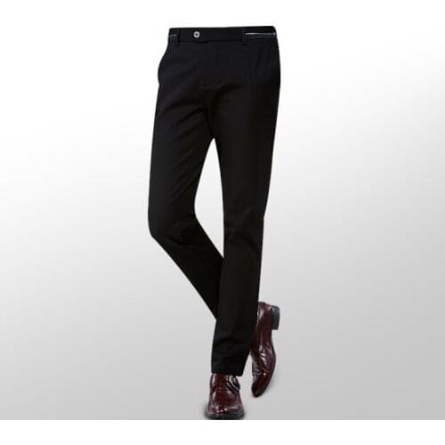 2021 New Arrivals Mens High Quality Fashion Zipper Fly Suit Pants Formal Business Meeting Classic Suit Wear Pants for Men